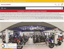 Tablet Screenshot of motorhuisbakker.nl